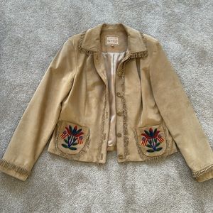 Large Vintage Leather Jacket Double D Ranch Americana